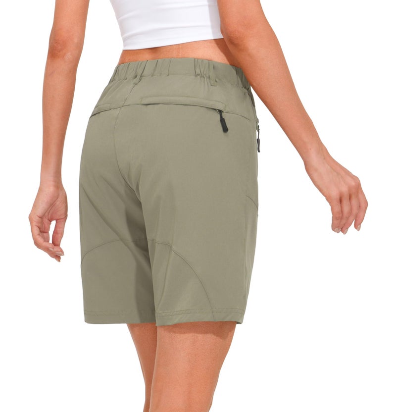 Little Donkey Andy Women's Stretch Quick Dry Cargo Shorts for Hiking, Camping, Travel Silver Sage Size XXL - Image 4